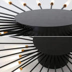 Wesley Plafonnier Fireworks Design Artistique Noir/Doré - Neutralighting