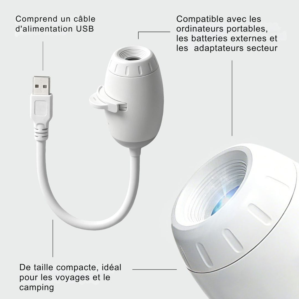 Luminaire — Mini Projecteur Galaxie USB Cosmique
