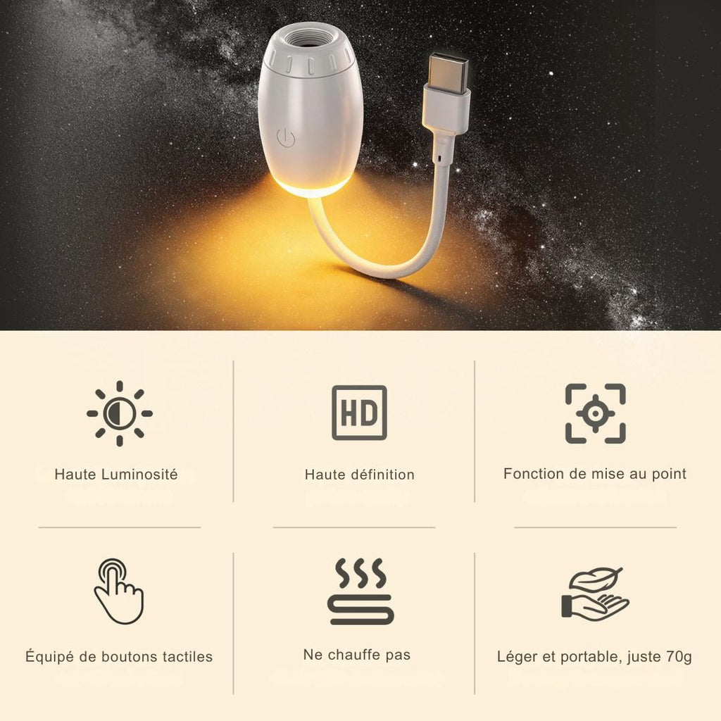 Luminaire — Mini Projecteur Galaxie USB Cosmique