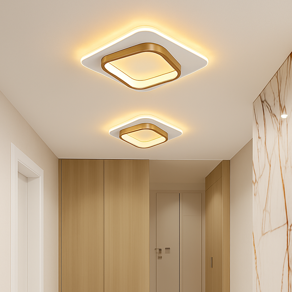 Plafonnier — Moderne LED Allée Plafonnier Lustre Pour Couloir Escaliers Foyer Balcon Chambre Salle De Bains Luminaires Intérieur Lustre