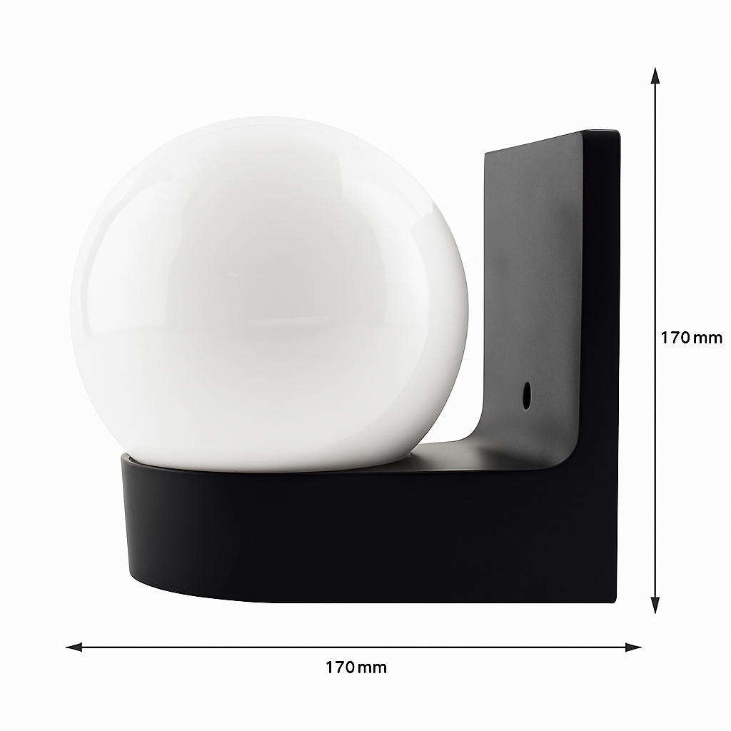 Applique murale — Moderne LED Globe Applique 15W Extérieur Étanche Jardin Appliques Murales Balcon Cour Ailse Escalier Extérieur Applique Murale