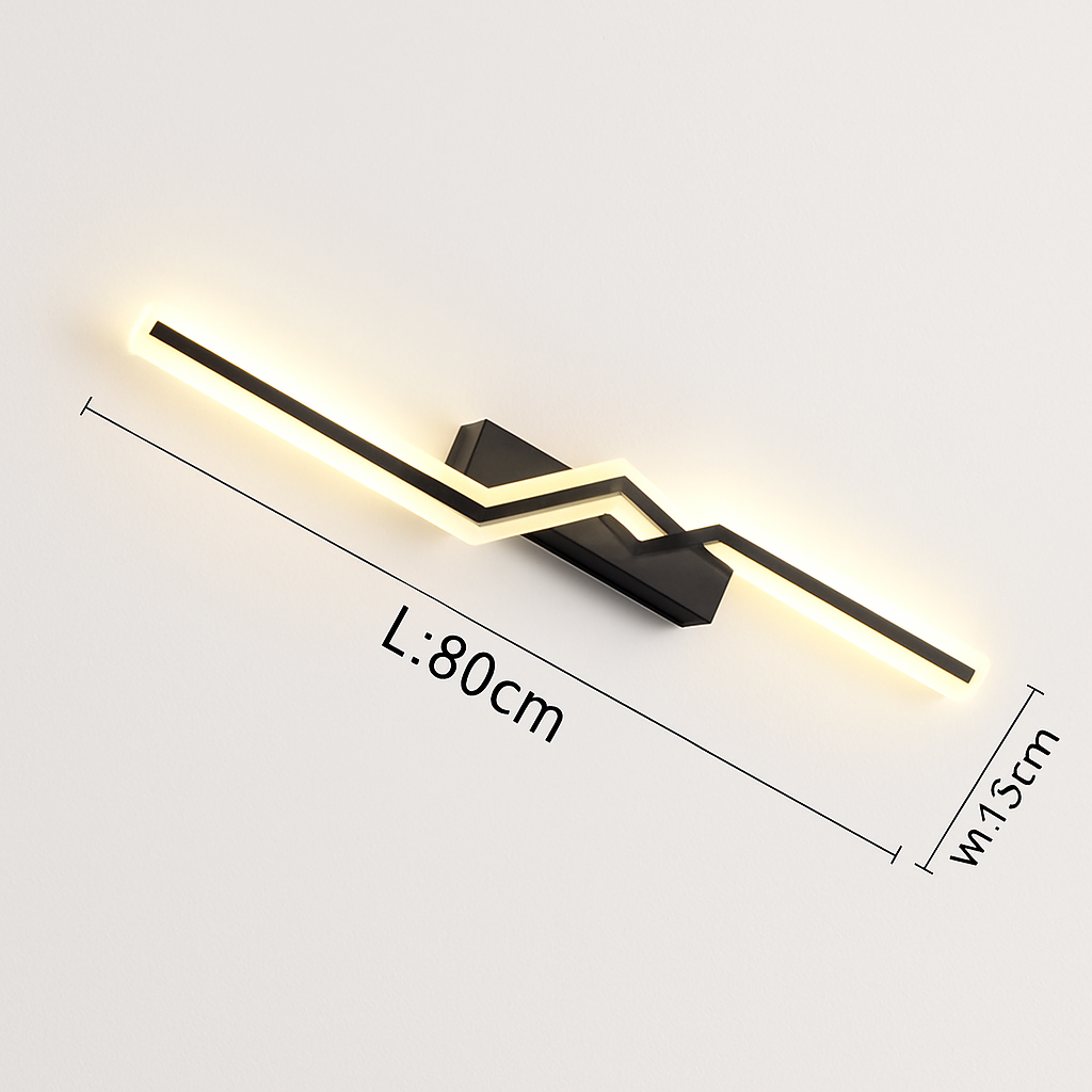 Plafonnier — Moderne LED Ligne Plafonnier moderne Salon Salle À Manger Chambre Principale Étude Luminaire Or Noir Plafonniers Éclairage