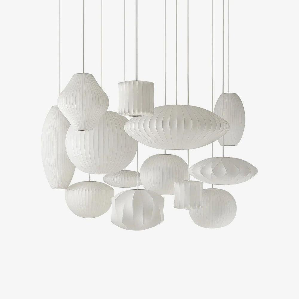 Solarnce Suspension Minimaliste en Soie et Acier - Neutralighting