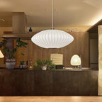 Nebula Lampe Suspendue en Soie de Mûrier Boule - Neutralighting