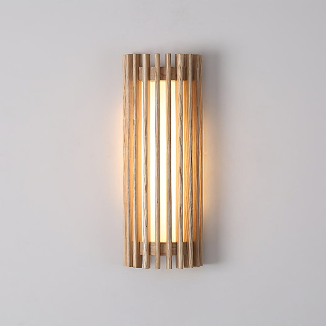 Neyra Applique Murale Intérieure - Bois - Lumière Chaude - 36 cm