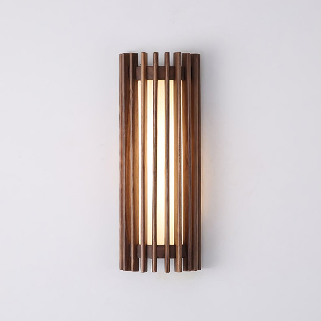 Neyra Applique Murale Intérieure - Noyer - Lumière Chaude - 36 cm