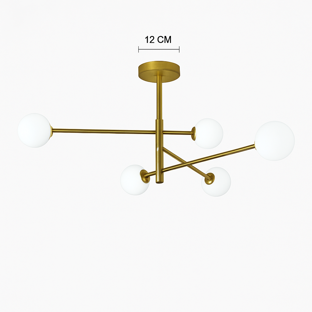 Suspension — Nordique moderne verre laiton lustre luminaires décor à la maison salon en laiton suspension lumières chambre Restaurant café lampe suspendue