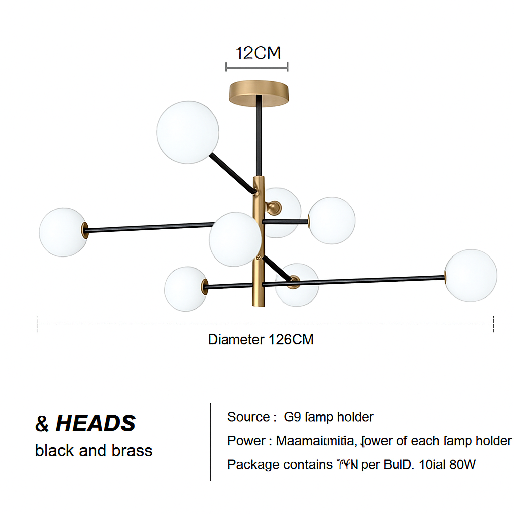 Suspension — Nordique moderne verre laiton lustre luminaires décor à la maison salon en laiton suspension lumières chambre Restaurant café lampe suspendue