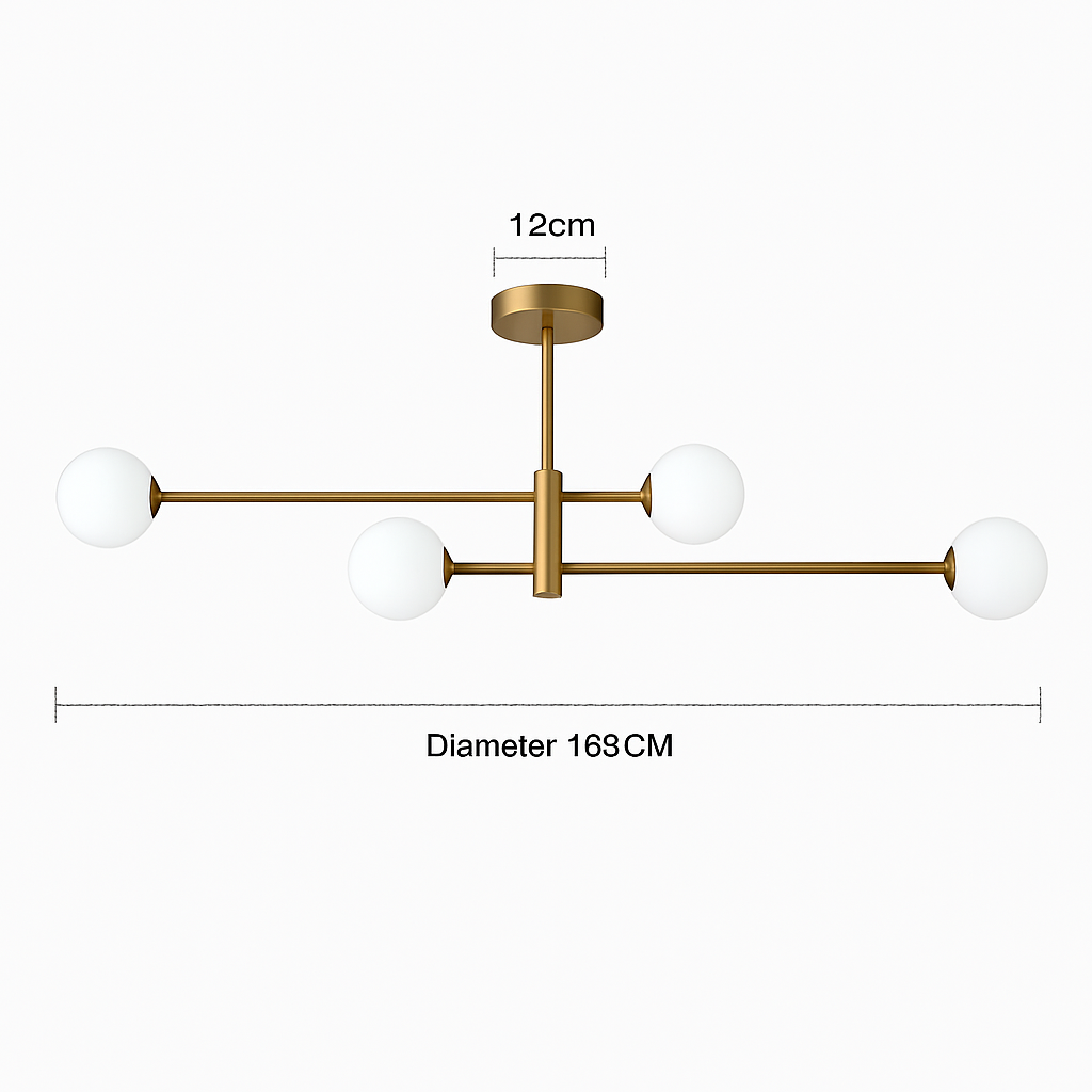 Suspension — Nordique moderne verre laiton lustre luminaires décor à la maison salon en laiton suspension lumières chambre Restaurant café lampe suspendue