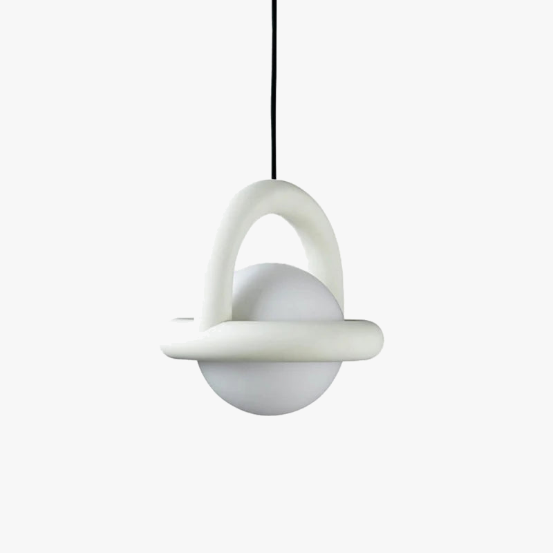 Suspension — Nordique Simple Ballon Suspension Lampe Jupiter Boule Lampe Chambre Chevet Balconbar Café Petite Suspension Art Designer Lustre