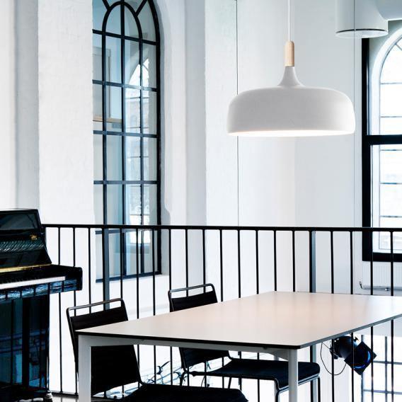 Lustra Suspension Lampe Abat-jour Blanc en Bois - Neutralighting