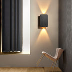 Nova Applique Murale Moderne Carré Chambre à coucher/Salon - Noir - Grand
