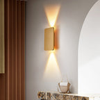 Nova Applique Murale Moderne Carré Chambre à coucher/Salon - Or - Grand