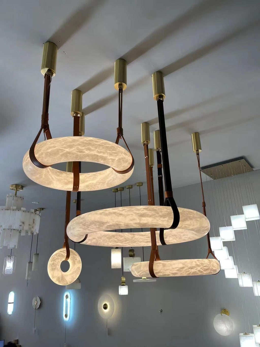 Luste Chandeliers Modernes en Albâtre - Neutralighting