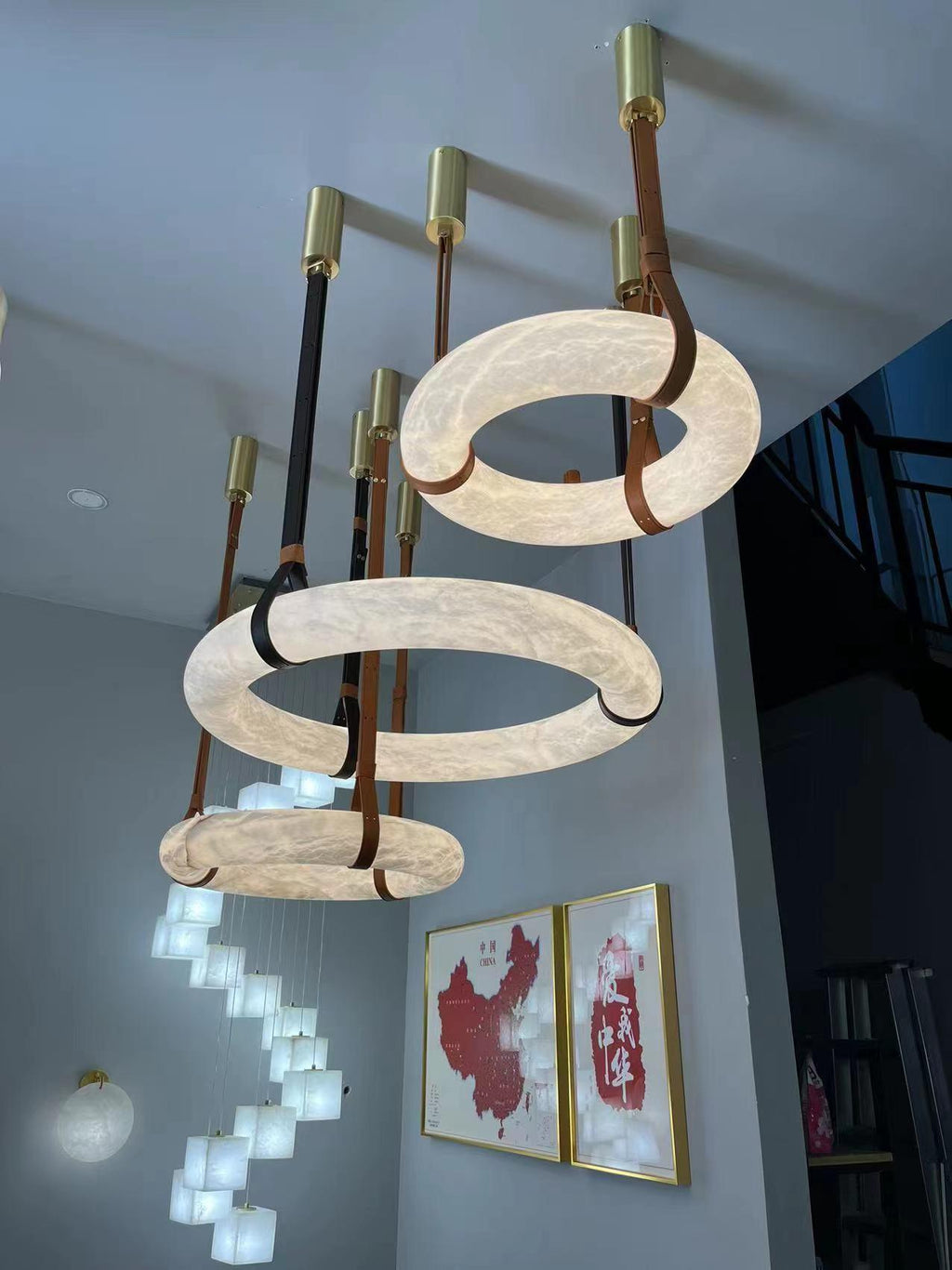 Luste Chandeliers Modernes en Albâtre - Neutralighting