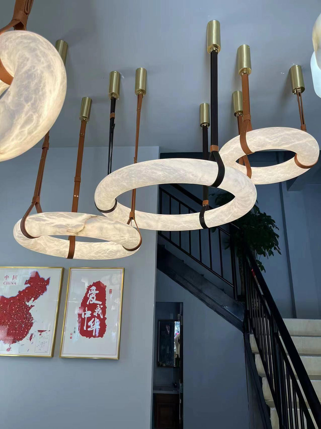 Luste Chandeliers Modernes en Albâtre - Neutralighting