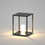 Ray Borne Extérieure Rectangulaire Minimalisme, Métal, Noir, Jardin - Neutralighting