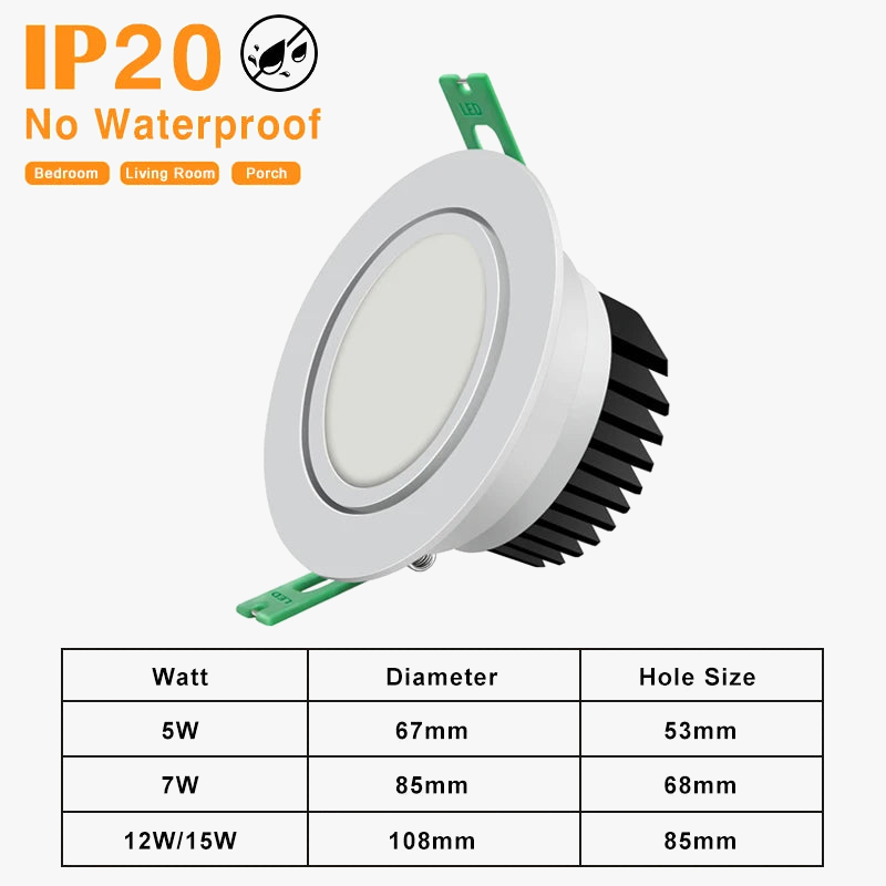 Projecteur panneau led rond étanche encastré downlight Juliette Souffle - Une Silhouette Tout en Rondeur