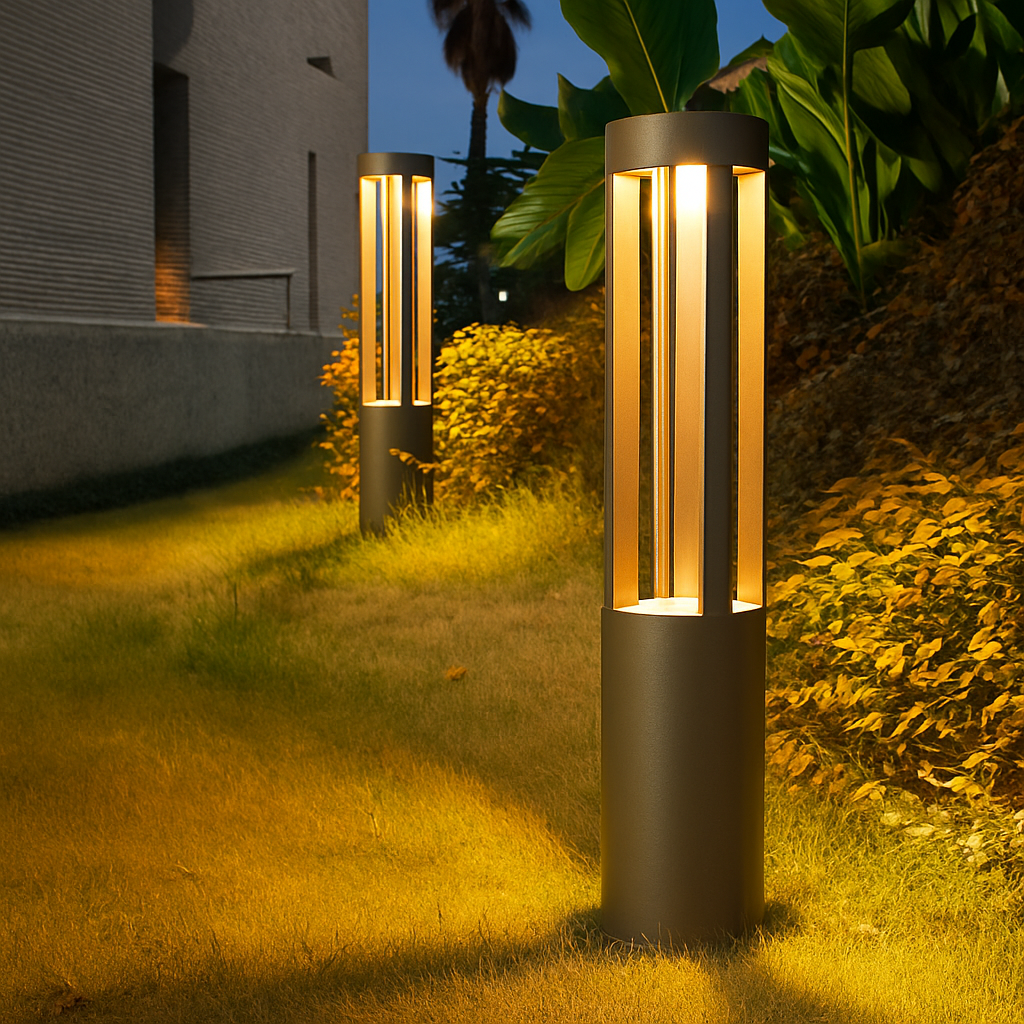 Lampadaire — Paysage extérieur pelouse lampe étanche Villa jardin cour support luminaire moderne parc communauté lampadaire LED borne lumineuse