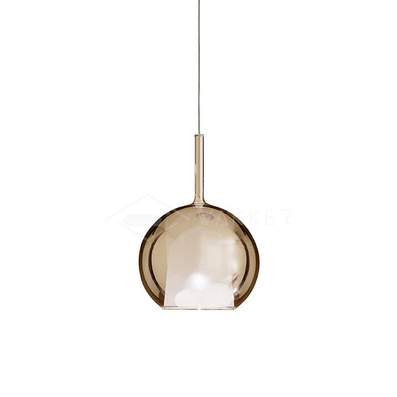 Lustra Suspension en Verre Fumé Rond - Neutralighting