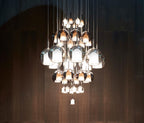 Lustra Suspension en Verre Fumé Rond - Neutralighting