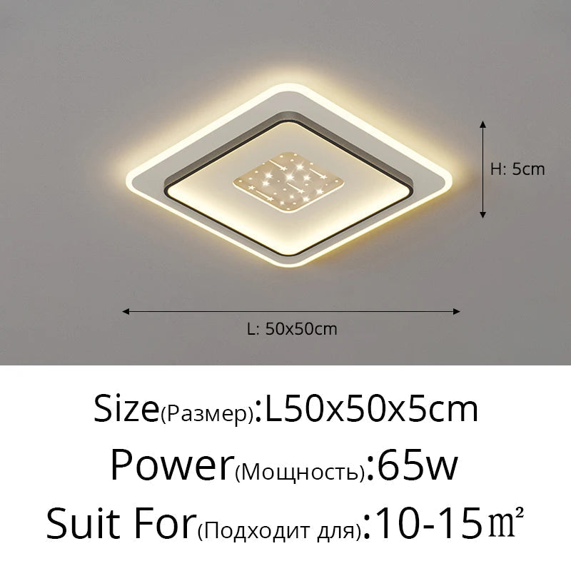 Lampe Plafond moderne à LEDs pour chambre cuisine étude éclairage salon luminosité réglable Led plafonnier luminaire Isaline Clairval - Une Note Actuelle dans le Décor