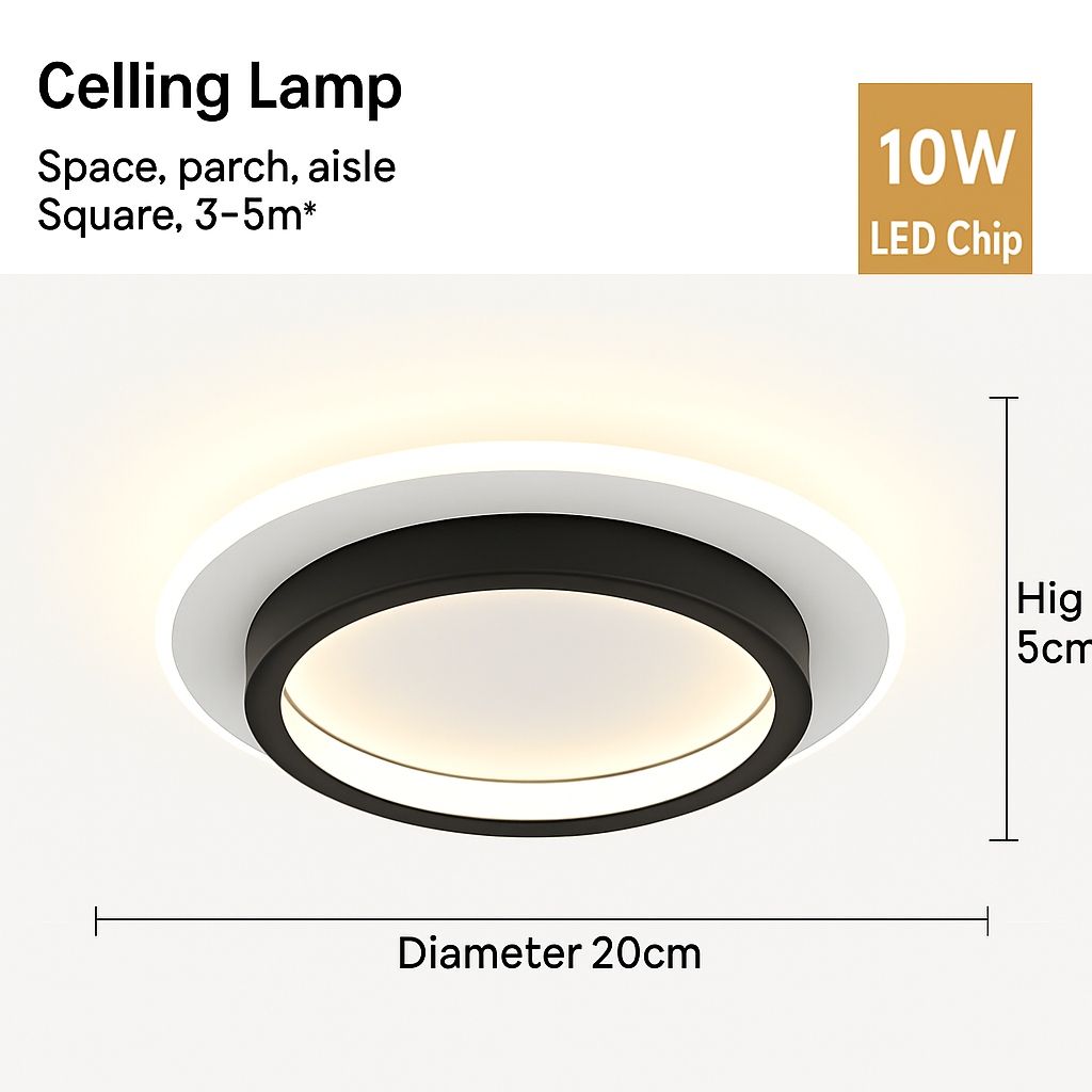 Plafonnier — Plafond moderne à LEDs lampe pour salon escalier allée vestiaire couloir chambre plafonnier intérieur décor à la maison luminaire