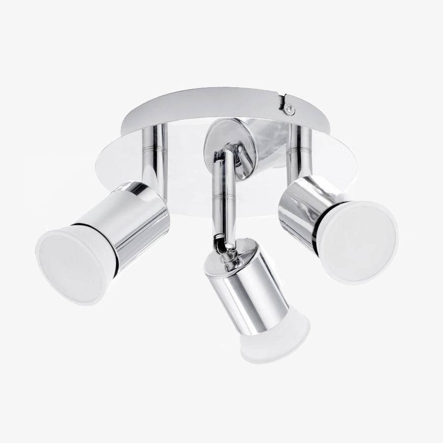 Plafonnier à 3 spots LED chromé moderne Victor Nuance - Une Note Actuelle dans le Décor
