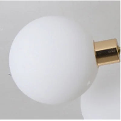 Plafonnier — Boule de verre nordique or noir pour salon chambre Hall suspension lampe décor à la maison éclairage Lustres Luminaires