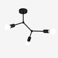 Plafonnier branche de spots style retro Personality Aurore Écrin - Un Accent Sculptural Élégant