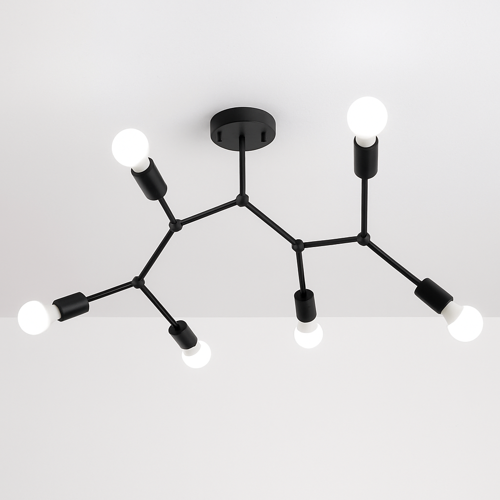 Plafonnier branche de spots style retro Personality Aurore Écrin - Un Accent Sculptural Élégant