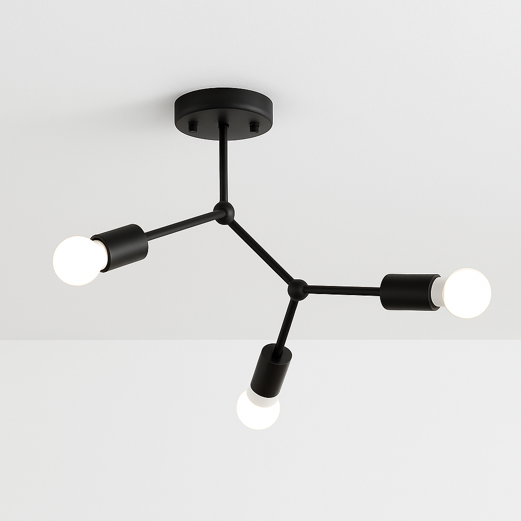 Plafonnier branche de spots style retro Personality Aurore Écrin - Un Accent Sculptural Élégant