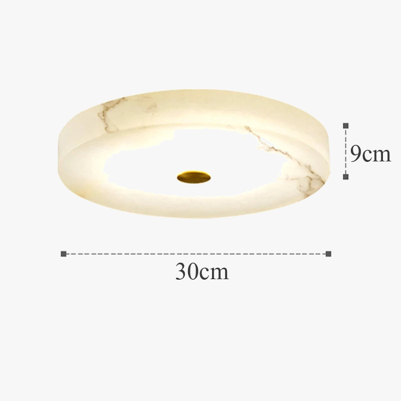 Plafonnier — Circulaire en marbre luminaire nordique de luxe