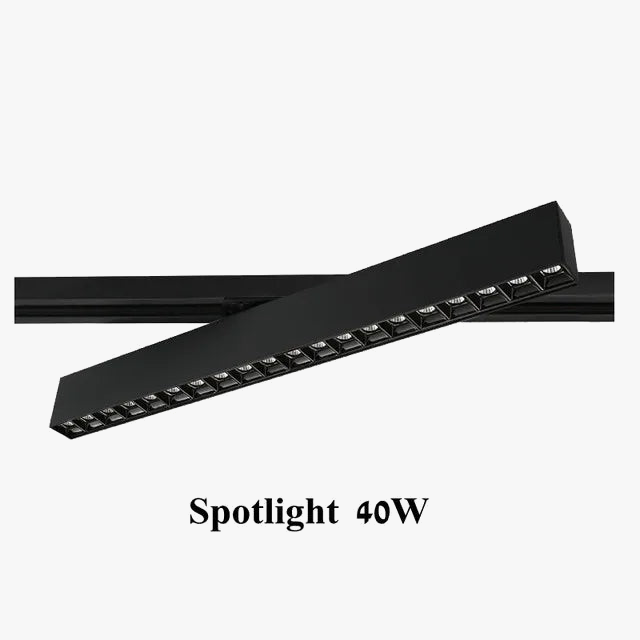 Plafonnier cree led rail éclairage pour magasins et intérieurs modernes Béryl Onde en Aluminium - Caractère & Élégance dans le Décor