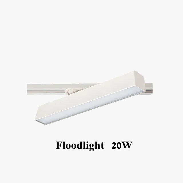 Plafonnier cree led rail éclairage pour magasins et intérieurs modernes Béryl Onde en Aluminium - Caractère & Élégance dans le Décor