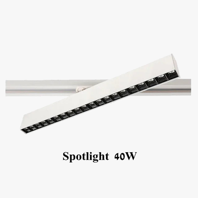 Plafonnier cree led rail éclairage pour magasins et intérieurs modernes Béryl Onde en Aluminium - Caractère & Élégance dans le Décor