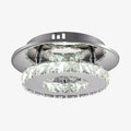 Plafonnier cristal LED et base chromée Hallway Romane Poème - Une Note Scintillante dans le Décor