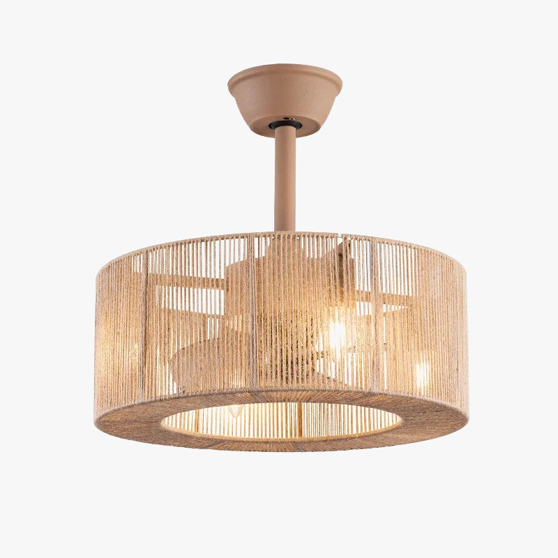 Ventilateur de plafond Naturel Madeleine Sillage en Corde