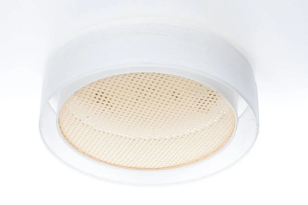 Luminaire Plafonnier | PURO RATTAN (Blanc/Crème)