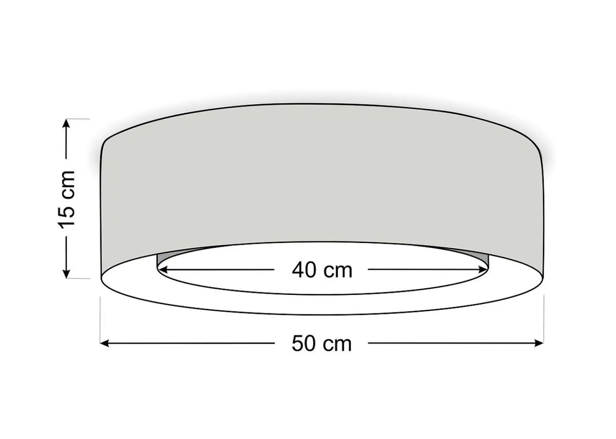 Luminaire Plafonnier | PURO RATTAN (Blanc/Crème)