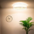 Luminaire Plafonnier | PURO RATTAN (Blanc/Crème)