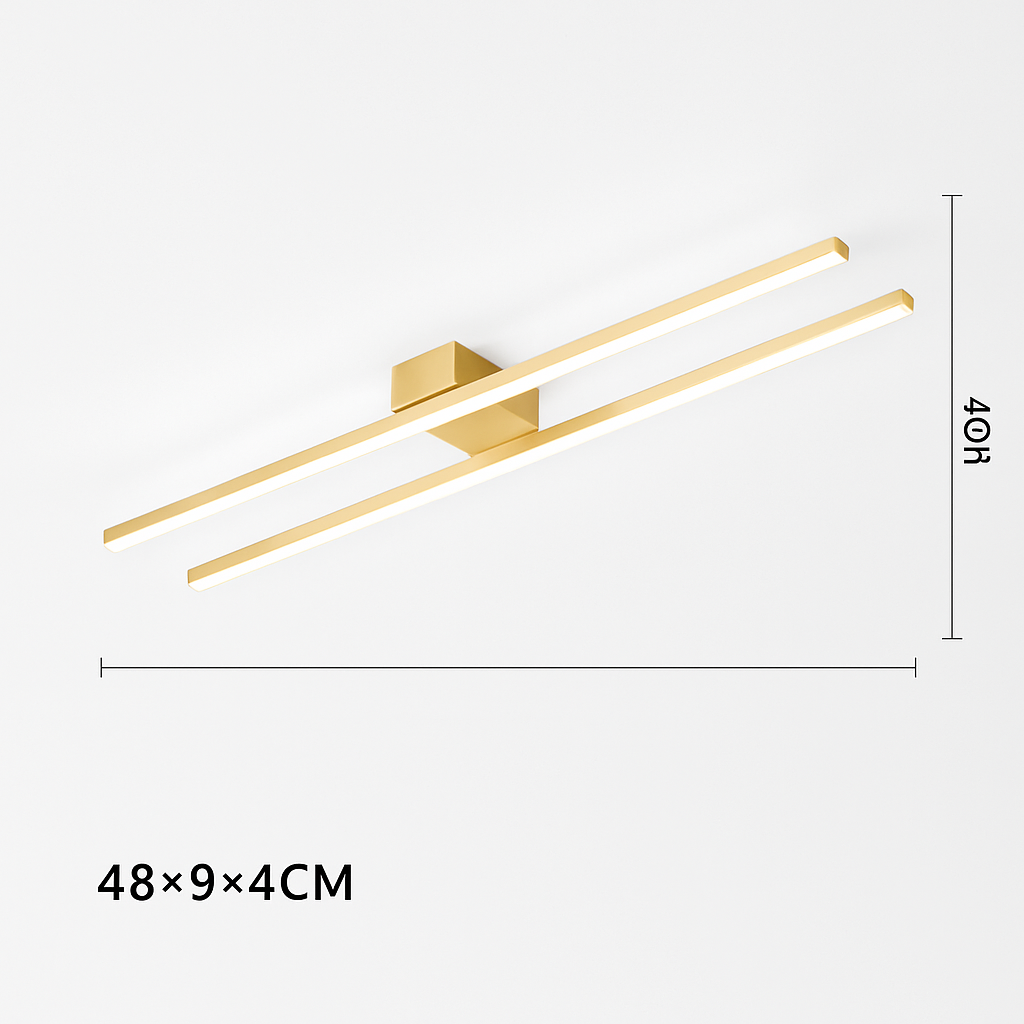 Plafonnier design industriel LED avec barre lumineuse Warren Maïa Vallée - Un Accent Industriel Élégant
