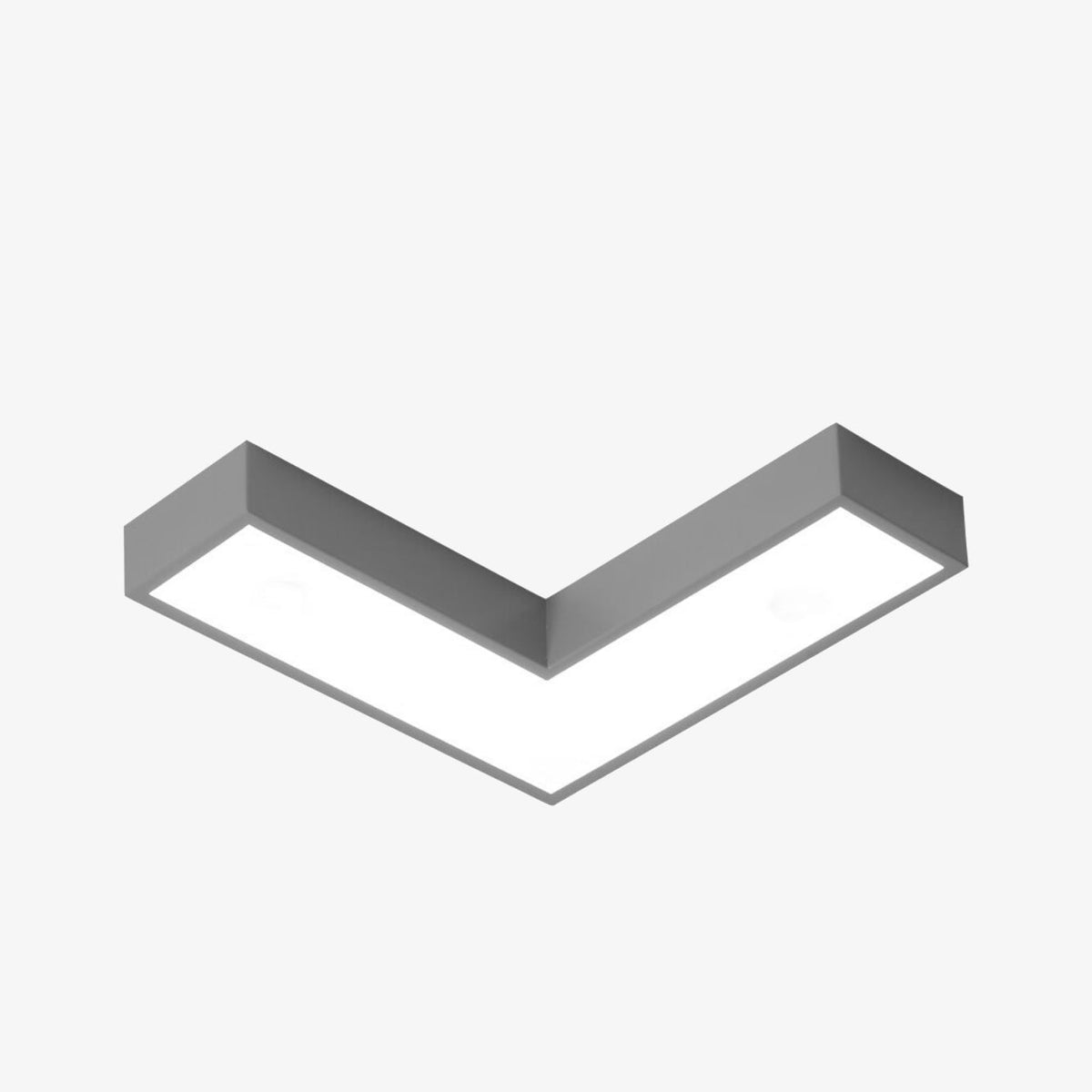 Plafonnier design LED angle droit Arrow Césarine Auréole en Métal - Lignes Dessinées & Décor Raffiné