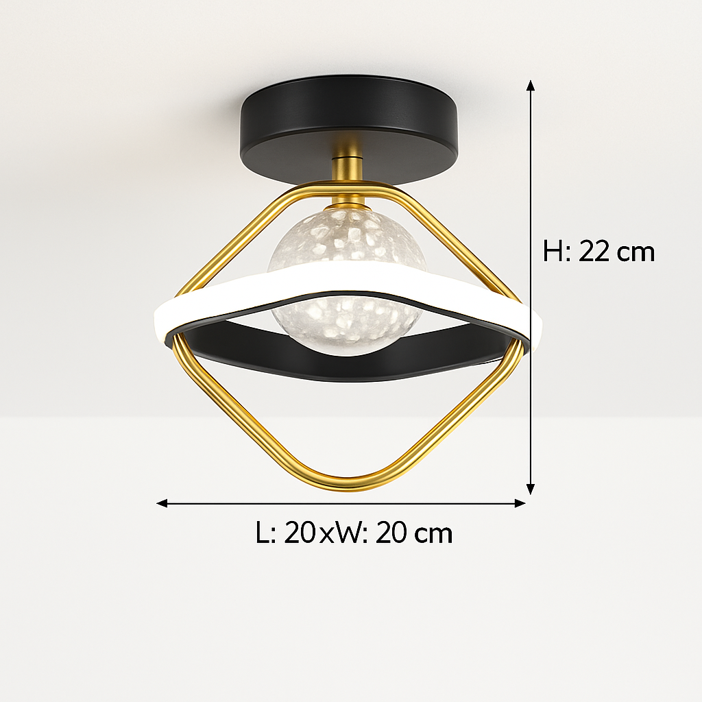Plafonnier — Design LED avec projection étoiles