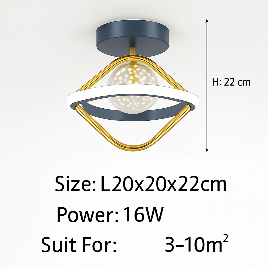 Plafonnier — Design LED avec projection étoiles