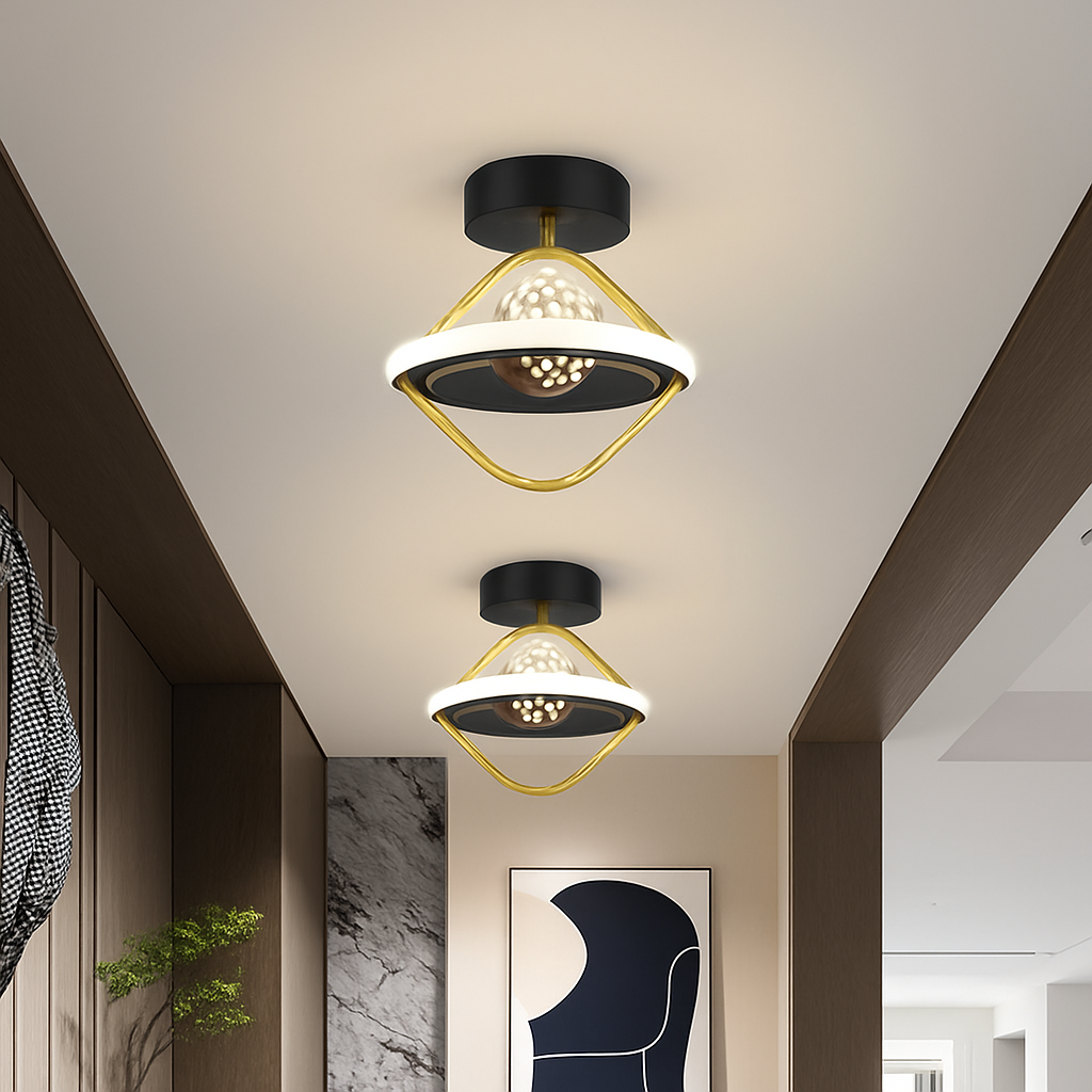 Plafonnier — Design LED avec projection étoiles