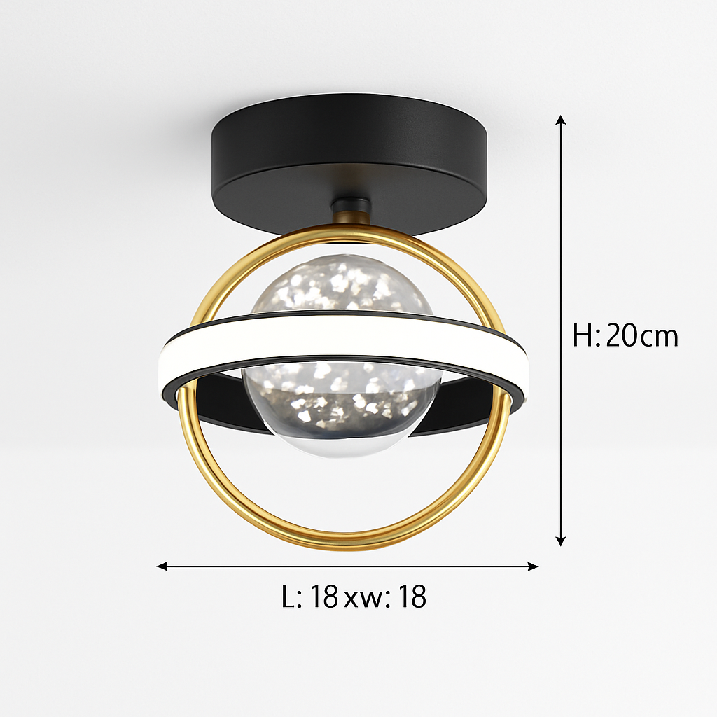 Plafonnier — Design LED avec projection étoiles