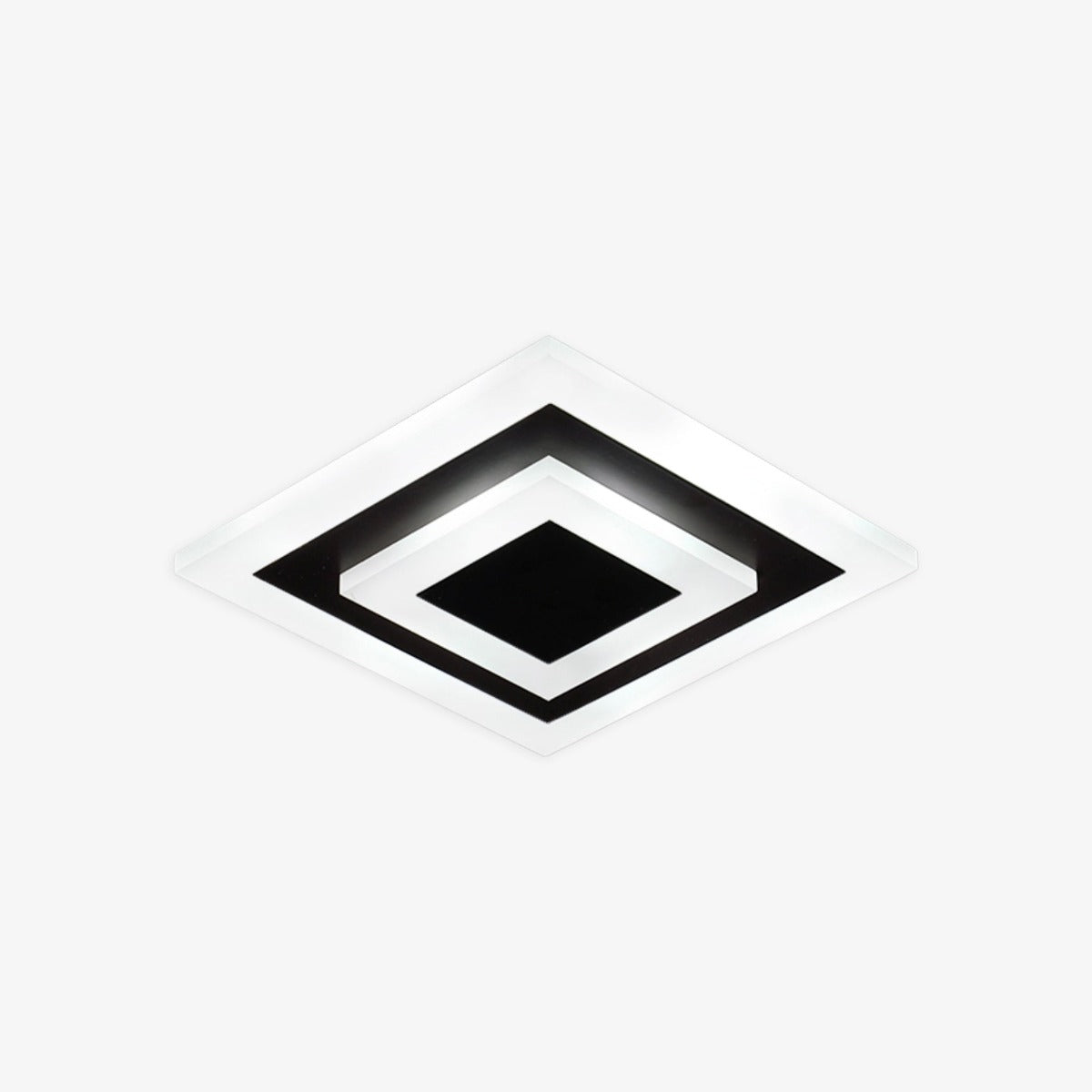 Plafonnier — Design LED en forme circulaire ou carré en métal Davis