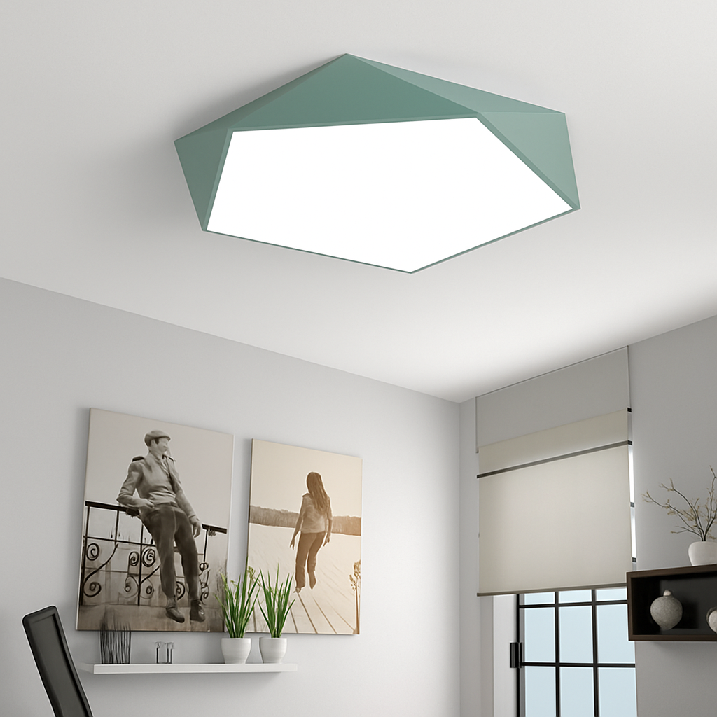 Plafonnier design LED géométrique de couleur Valentine Balade - Une Silhouette Graphique Affirmée