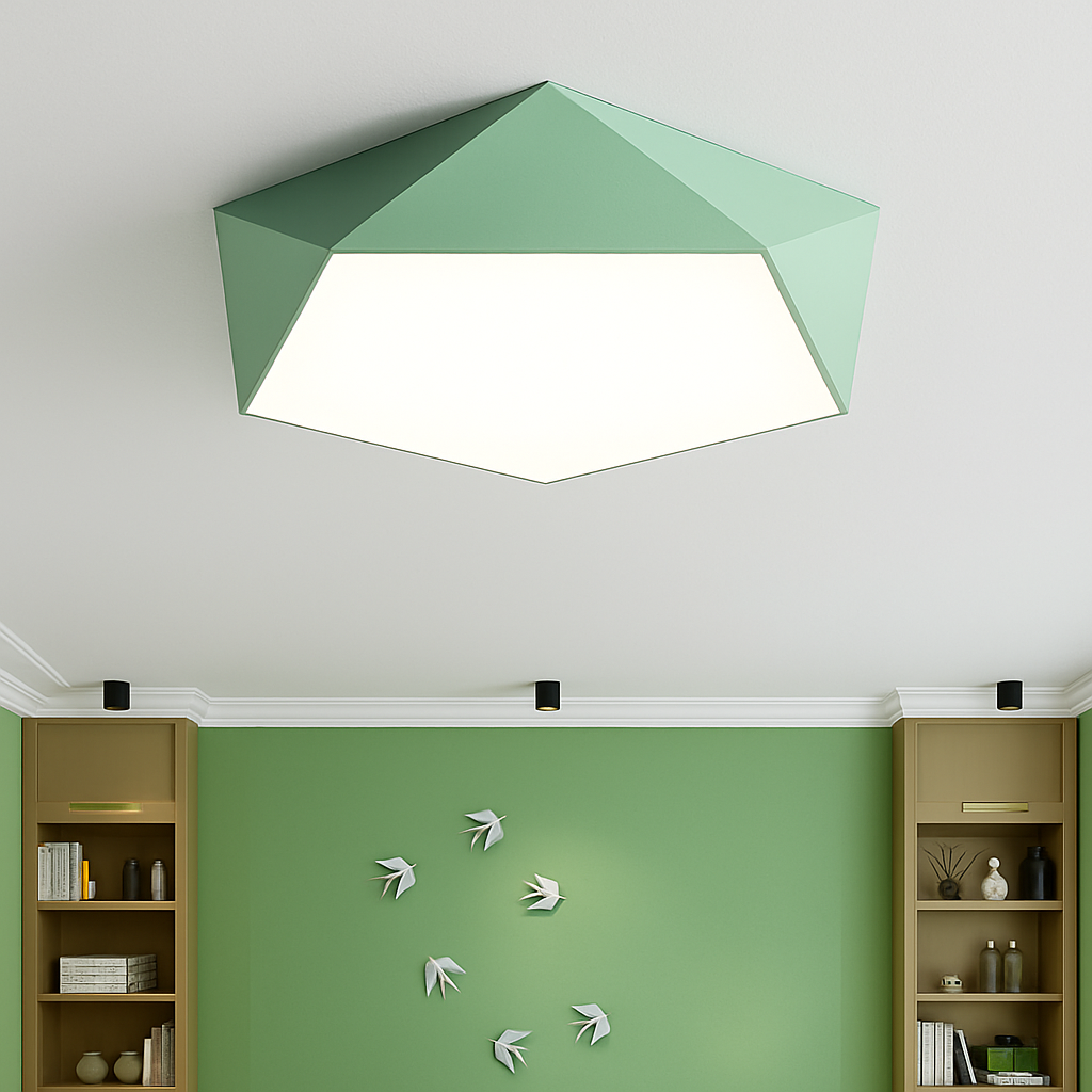 Plafonnier design LED géométrique de couleur Valentine Balade - Une Silhouette Graphique Affirmée